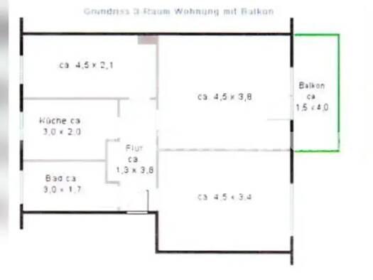 Wohnung zur Miete Tauschwohnung 422 € 3 Zimmer 60 m² 4. Geschoss Zentrum-Nord Leipzig 04105