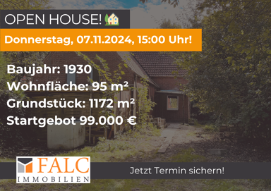 Doppelhaushälfte zum Kauf 99.000 € 5 Zimmer 95 m² 1.172 m² Grundstück Groß Hesepe Geeste 49744