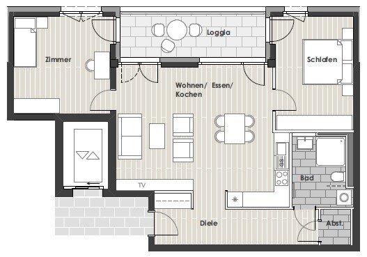 Wohnung zur Miete 1.394 € 3 Zimmer 87,4 m²<br/>Wohnfläche 3.<br/>Geschoss 01.12.2024<br/>Verfügbarkeit Von-Hünefeld-Straße 20+22 Stadtmitte Neu-Ulm 89231