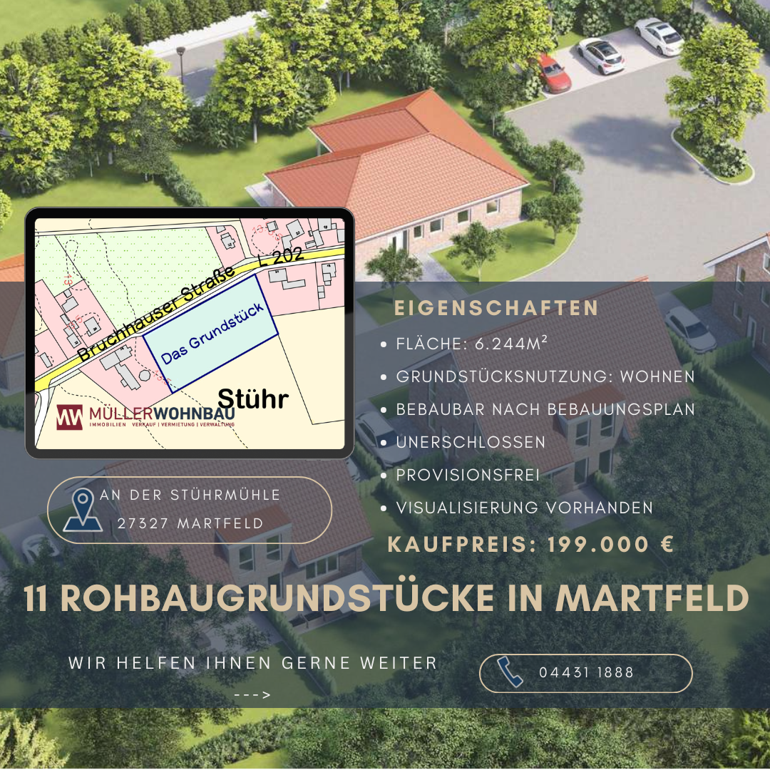 Grundstück zum Kauf provisionsfrei 199.000 € 6.244 m²<br/>Grundstück Martfeld Martfeld 27327