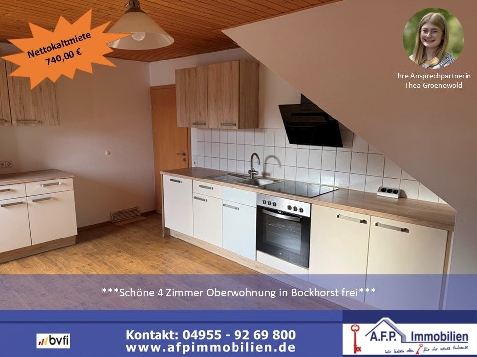 Wohnung zur Miete 740 € 4 Zimmer 77 m²<br/>Wohnfläche ab sofort<br/>Verfügbarkeit Bockhorst 26897