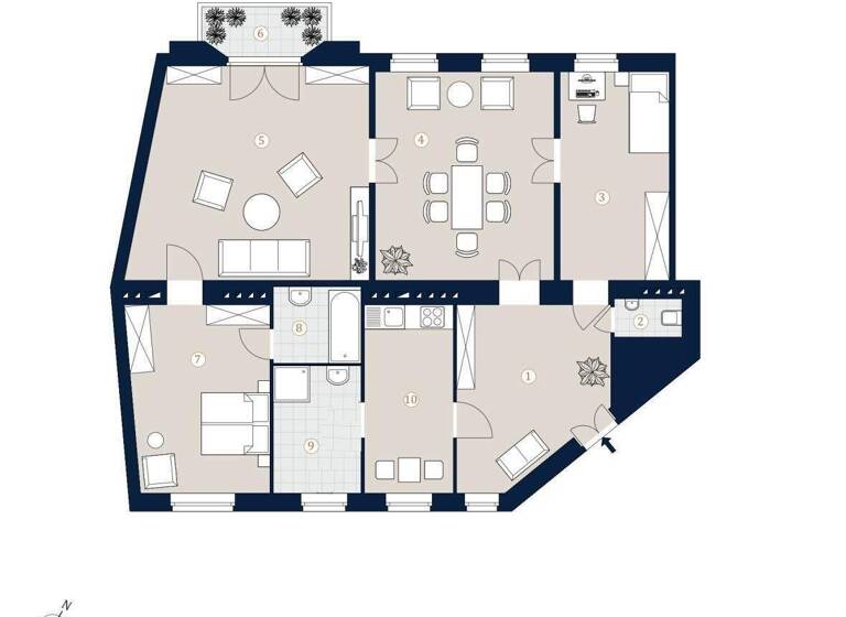 Wohnung zum Kauf 753.000 € 3,5 Zimmer 118,4 m² Mariahilfer Straße Wien 1060