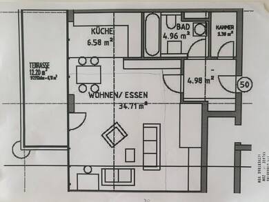 Wohnung zur Miete 600 € 2 Zimmer 59 m² 5. Geschoss frei ab sofort Stadtgraben  100 Straubing Straubing 94315