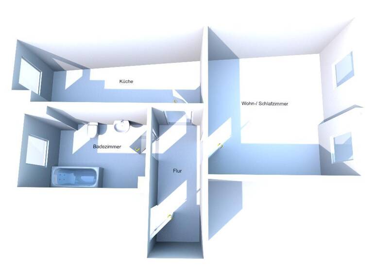 Studio zur Miete 280 € 1 Zimmer 45 m² Goethestraße 50 Innenstadt Riesa 01589