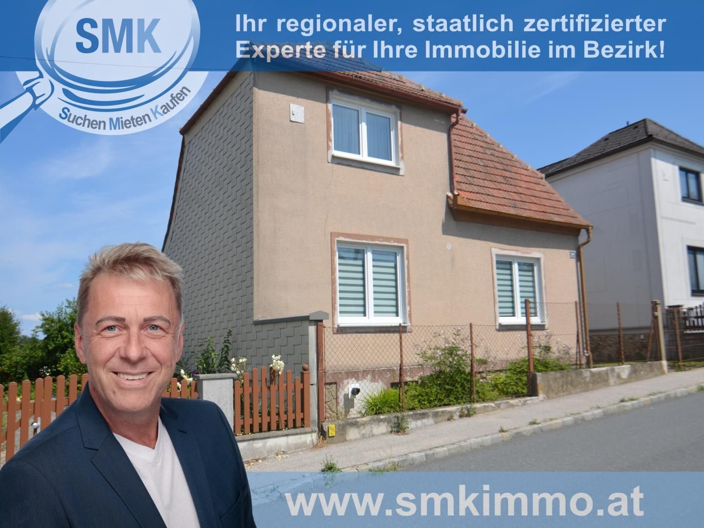 Einfamilienhaus zum Kauf 138.000 € 3 Zimmer 80 m²<br/>Wohnfläche 424 m²<br/>Grundstück Groß-Siegharts 3812