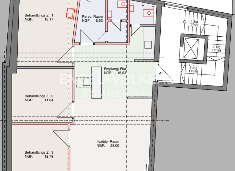 Bürofläche zur Miete 17,50 € 500 m² Bürofläche teilbar ab 100 m² Mitte Hannover 30159