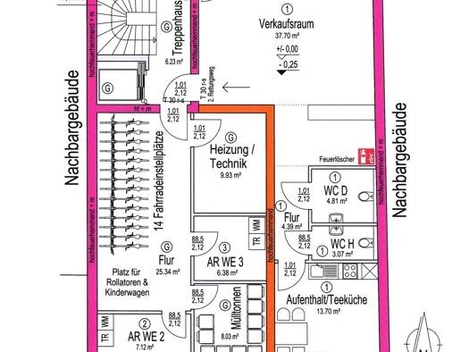 Bürofläche zur Miete - Erstbezug provisionsfrei 750 € 77 m² Bürofläche Coesfeld Coesfeld 48653