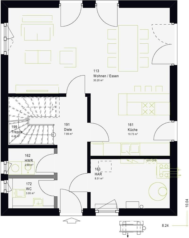 Einfamilienhaus zum Kauf 258.679 € 4 Zimmer 128 m²<br/>Wohnfläche Immenhausen Immenhausen 34376