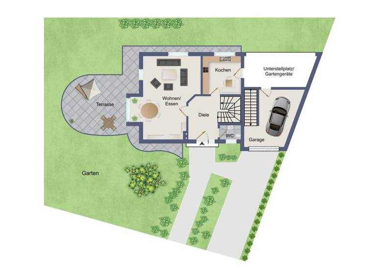 Einfamilienhaus zum Kauf 398.000 € 3 Zimmer 100,8 m² 485 m² Grundstück Veert Geldern 47608