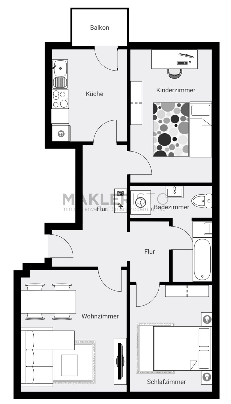 Wohnung zum Kauf 225.000 € 3 Zimmer 68 m²<br/>Wohnfläche 1.<br/>Geschoss Gohlis - Mitte Leipzig 04157