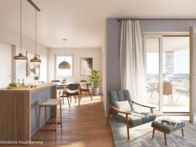Wohnung zum Kauf - Neubau 598.000 € 4 Zimmer 95,7 m² 5. Geschoss Douglasienweg 2 Schelmenholz Winnenden 71364