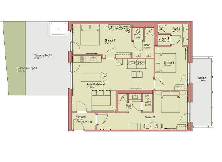 Wohnung zum Kauf - Erstbezug 720.000 € 4 Zimmer 103,3 m² Salzburg 5020
