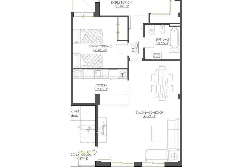 Wohnung zum Kauf - Erstbezug provisionsfrei 118.900 € 3 Zimmer 79 m² Barriada Herrerias, Almeria 04008