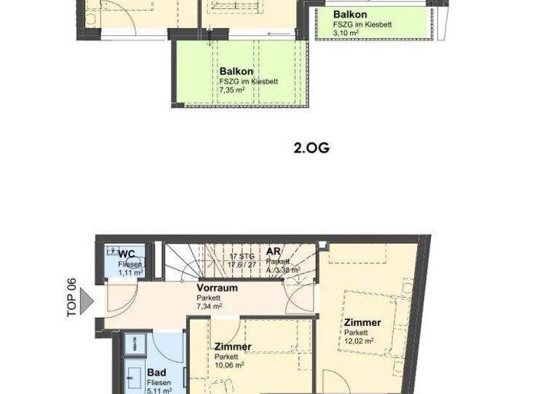 Wohnung zur Miete - Erstbezug 2.159 € 4 Zimmer 85 m² 1. Geschoss Mödling 2340