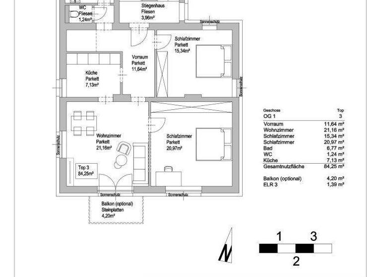 Wohnung zum Kauf - Erstbezug 278.000 € 2 Zimmer 84,3 m² 1. Geschoss Teufelhof St. Pölten 3100