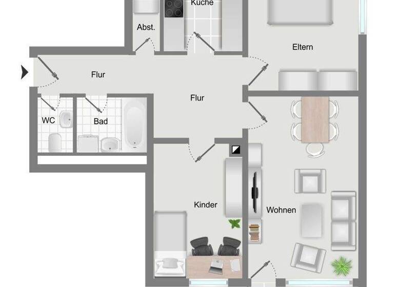 Wohnung zum Kauf 233.900 € 3 Zimmer 76 m² 2. Geschoss Schwabmünchen 86830