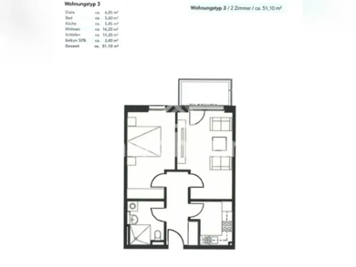 Wohnung zur Miete Tauschwohnung 580 € 2 Zimmer 51 m² Teltower Vorstadt Potsdam 14473
