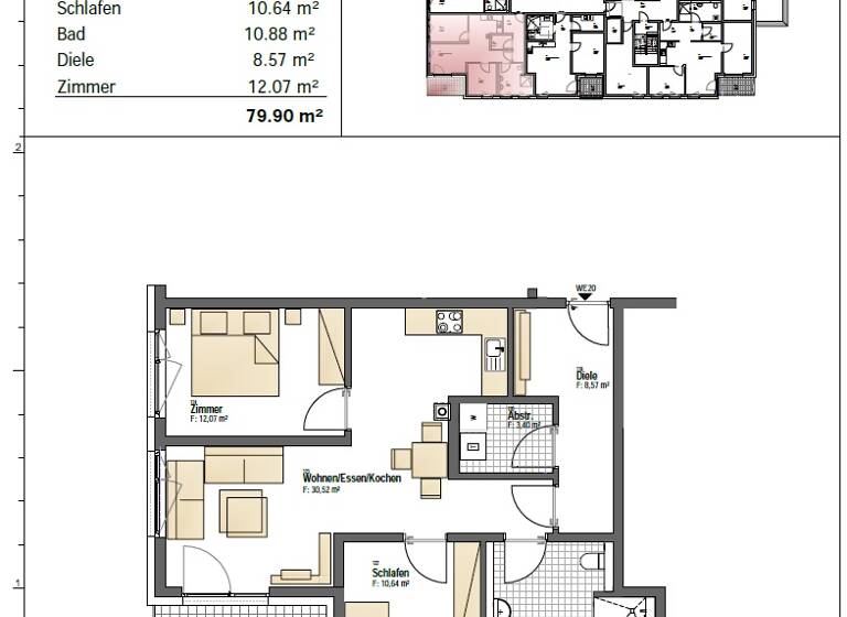 Wohnung zur Miete 1.039 € 3 Zimmer 79,9 m² 1. Geschoss frei ab sofort Hochspeyer 67691