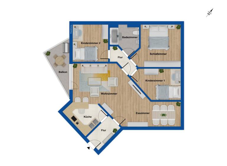 Wohnung zum Kauf 149.000 € 4 Zimmer 81 m² 1. Geschoss Frankfurt 15234