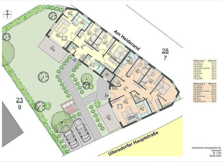 Wohnung zum Kauf provisionsfrei 308.850 € 4 Zimmer 86,6 m² EG Ullersdorf 01454