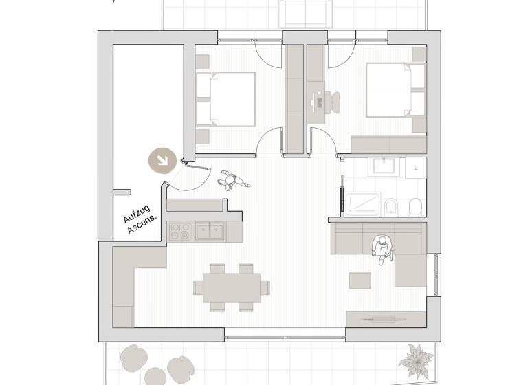 Wohnung zum Kauf 455.000 € 3 Zimmer 81 m² 2. Geschoss Bahnhofstraße Naturns 39025