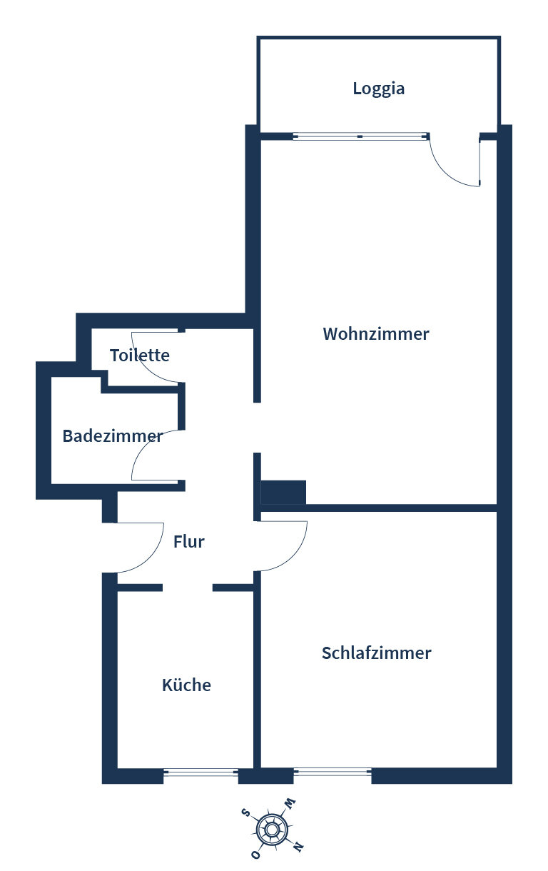 Wohnung zum Kauf 179.900 € 2 Zimmer 55,3 m²<br/>Wohnfläche 1.<br/>Geschoss Unterriexingen Markgröningen 71706