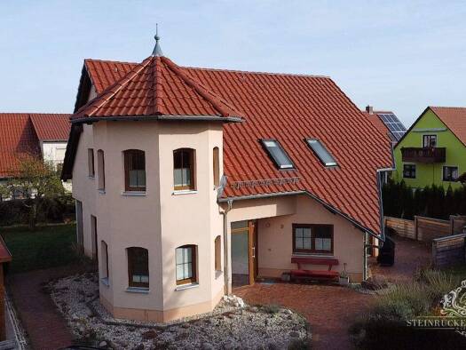 Einfamilienhaus zum Kauf 799.900 € 5 Zimmer 210 m² 942 m² Grundstück Apfelweg 3 Borthen Dohna / Borthen 01809