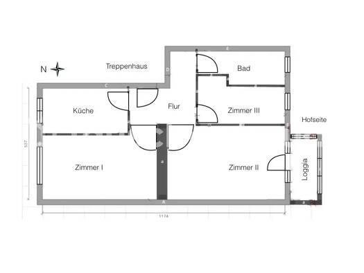 Wohnung zur Miete Tauschwohnung 410 € 2,5 Zimmer 65 m² 3. Geschoss Weißensee Berlin 13086