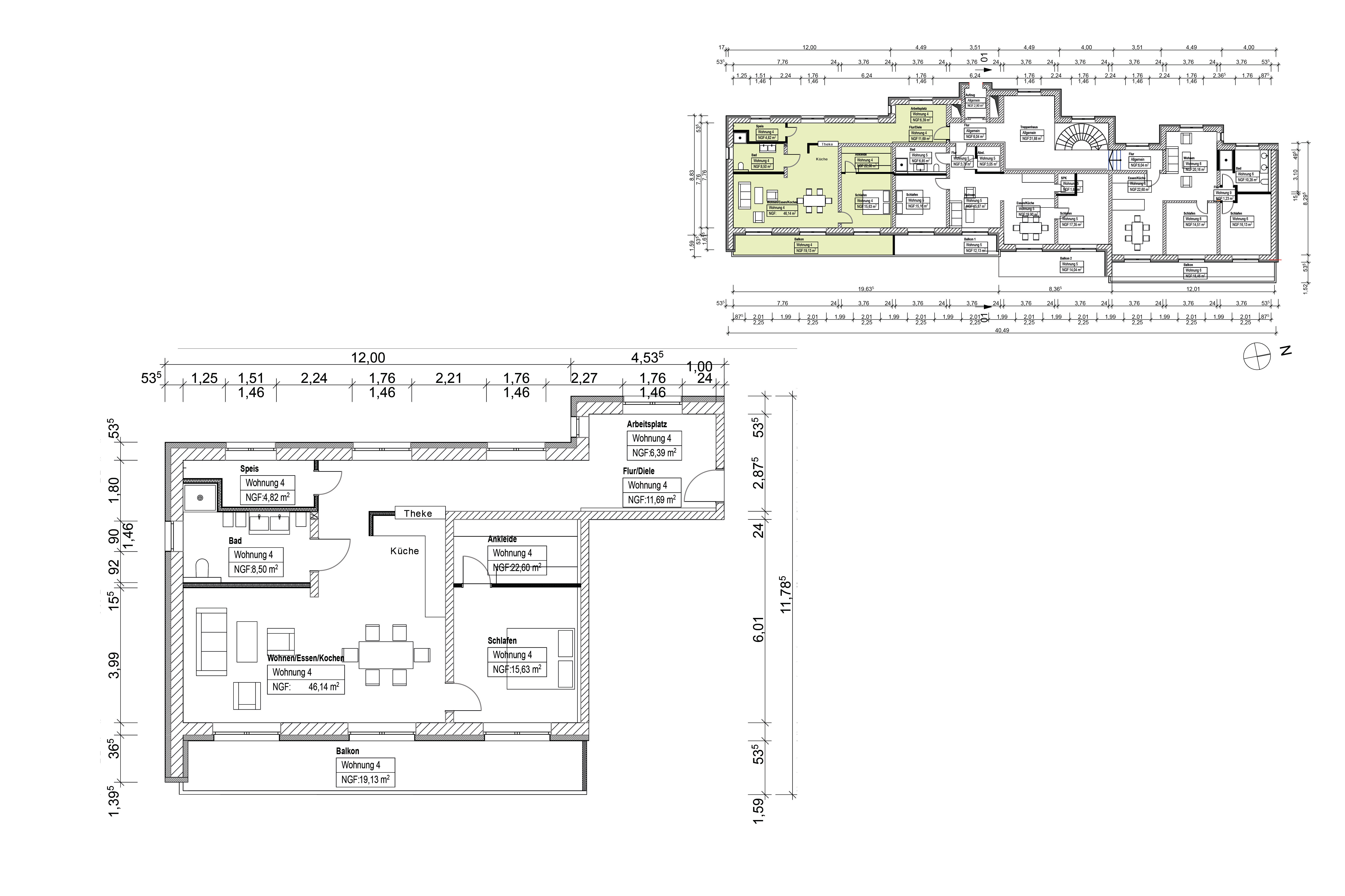 Wohnung zum Kauf 426.000 € 2 Zimmer 105 m²<br/>Wohnfläche 2.<br/>Geschoss Dietershan Fulda 36039