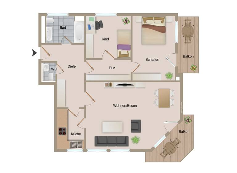 Wohnung zum Kauf 245.000 € 3 Zimmer 92,8 m² Stadelhofen Oberkirch 77704