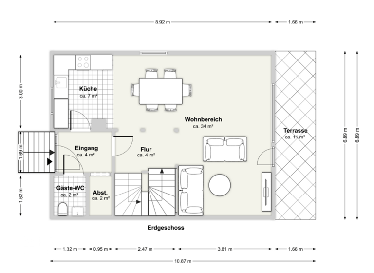 Reihenendhaus zum Kauf provisionsfrei 349.000 € 5 Zimmer 135 m²<br/>Wohnfläche 339 m²<br/>Grundstück Waldbröl Waldbröl 51545