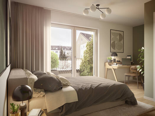 Terrassenwohnung zum Kauf - Neubau 689.000 € 3 Zimmer 59,8 m² EG frei ab sofort Marbachstraße 11 Sendling-Westpark München 81369