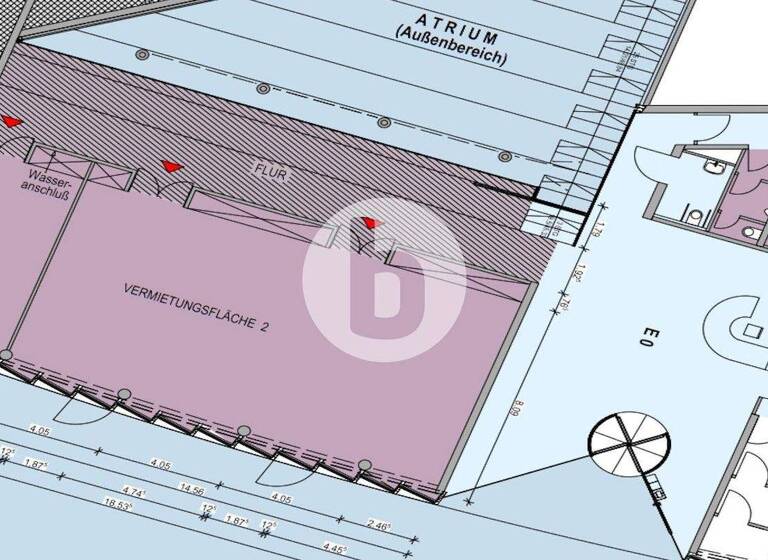 Bürogebäude zur Miete provisionsfrei 19 € 245,1 m² Bürofläche teilbar ab 245,1 m² Gutleutviertel Frankfurt am Main 60327