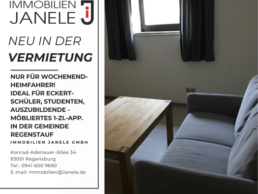 Wohnung zur Miete 270 € 1 Zimmer 35 m² frei ab 01.11.2026 Diesenbach Regenstauf 93128