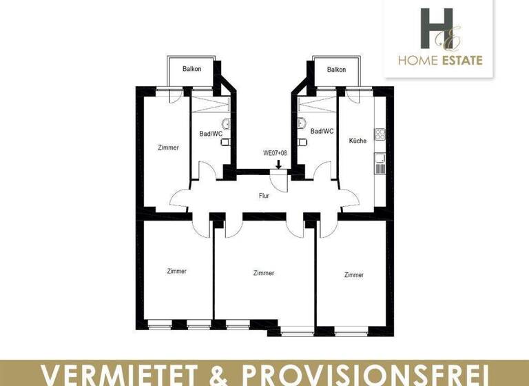 Wohnung zum Kauf provisionsfrei als Kapitalanlage geeignet 359.000 € 4 Zimmer 125 m² Engertstrasse 4 Lindenau Leipzig 04179