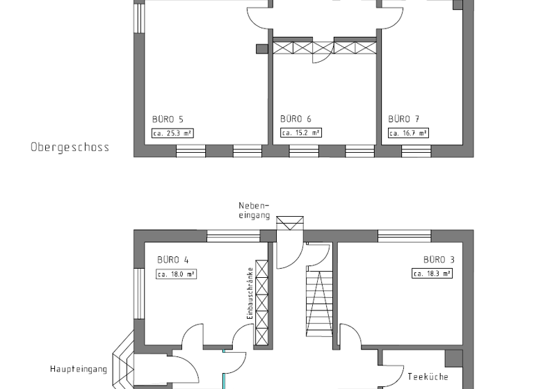 Büro zur Miete provisionsfrei 180 € 1 Zimmer 18,3 m² Bürofläche Innenstadt Radevormwald 42477