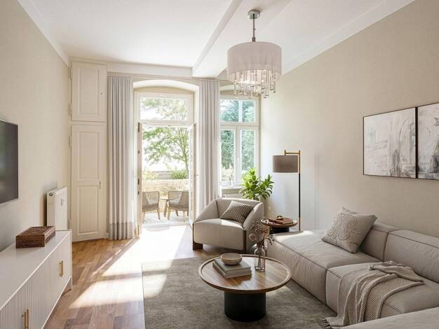 Wohnung zum Kauf provisionsfrei 414.000 € 3 Zimmer 90 m² EG Zentrum-Nordwest Leipzig 04105