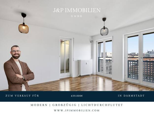 Penthouse zum Kauf 439.000 € 3 Zimmer 82,9 m² 5. Geschoss Darmstadt Darmstadt 64293