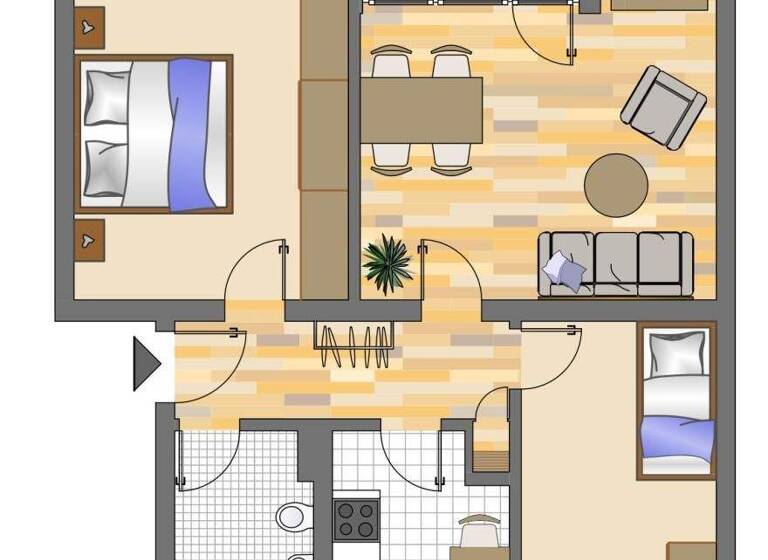 Wohnung zur Miete 421 € 3,5 Zimmer 60 m² 1. Geschoss Linnenkampshof 4 Hassel Gelsenkirchen 45896