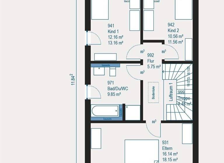 Doppelhaushälfte zum Kauf 472.000 € 4 Zimmer 127,5 m² 365 m² Grundstück Kochendorf Bad Friedrichshall 74177