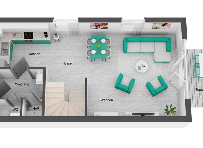 Reihenmittelhaus zur Miete 1.775 € 6 Zimmer 170 m² 330 m² Grundstück frei ab sofort Gebrüder-Grimm-Straße 14 Großkugel Kabelsketal 06184