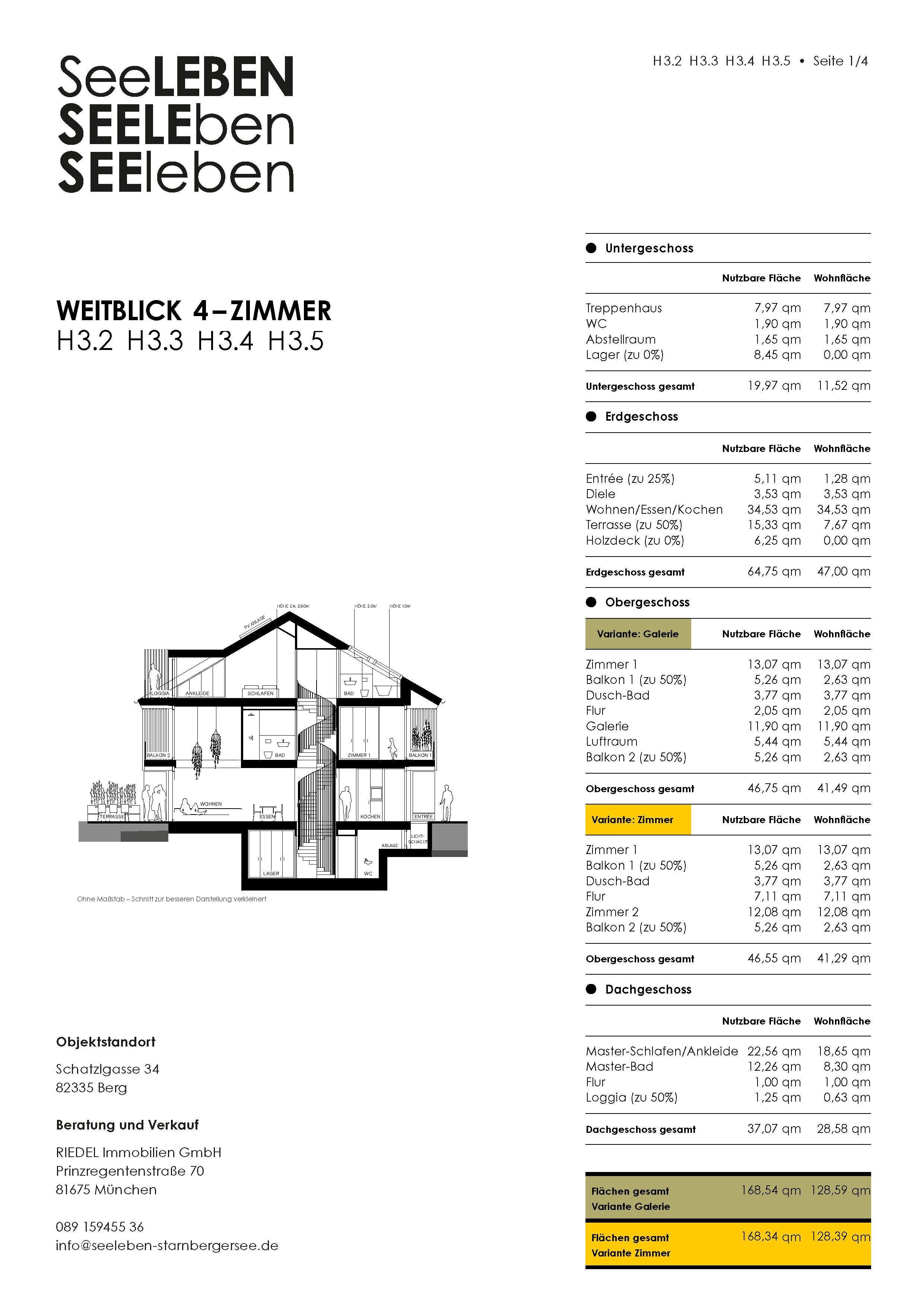 Reihenmittelhaus zum Kauf provisionsfrei 1.390.000 € 3 Zimmer 128,4 m²<br/>Wohnfläche 6.219 m²<br/>Grundstück Berg Berg 82335