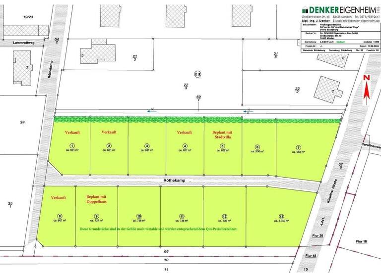 Grundstück zum Kauf provisionsfrei 88.000 € 550 m² Grundstück Rintelner Str. Bückeburg 31675