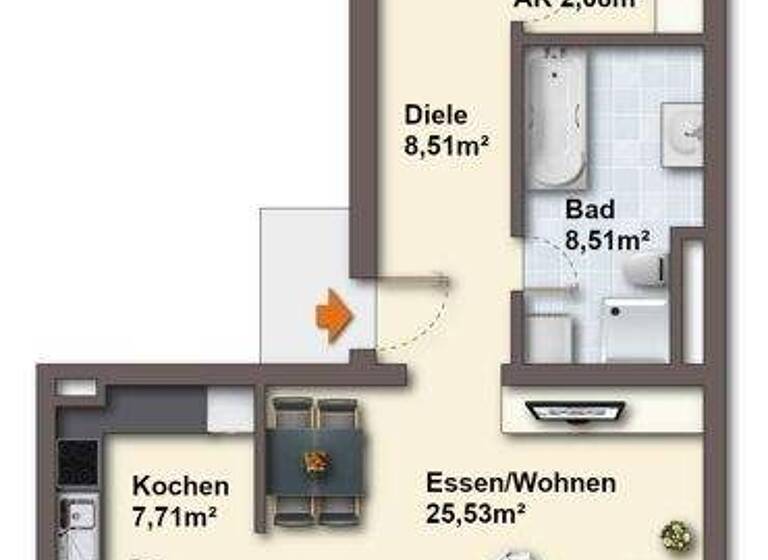 Wohnung zum Kauf 2 Zimmer 64,5 m² Jahngasse 3 Top 8 Dornbirn 6850