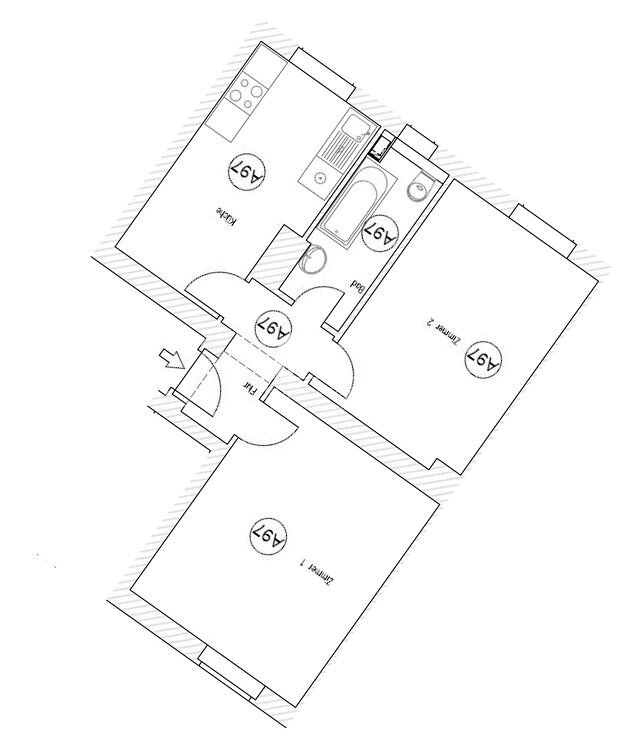 Wohnung zum Kauf provisionsfrei 325.000 € 2 Zimmer 51,9 m²<br/>Wohnfläche 1.<br/>Geschoss Anton-Saefkow-Straße 54 Prenzlauer Berg Berlin 10407