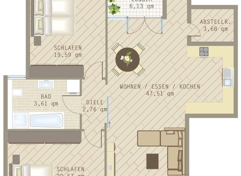 Wohnung zur Miete 1.100 € 3,5 Zimmer 106 m² 2. Geschoss frei ab sofort Mosbach 74821
