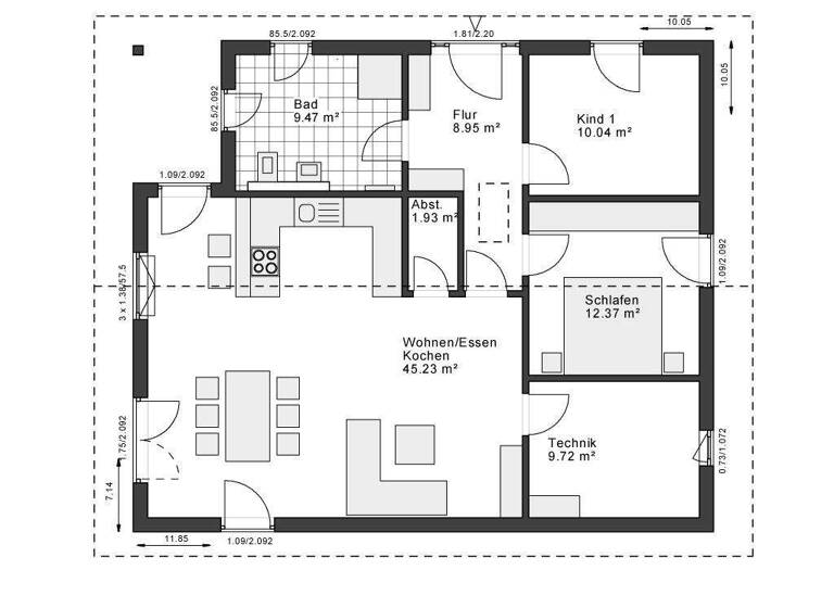 Bungalow zum Kauf provisionsfrei 298.999 € 3 Zimmer 98 m² 652 m² Grundstück Südlohn 46354