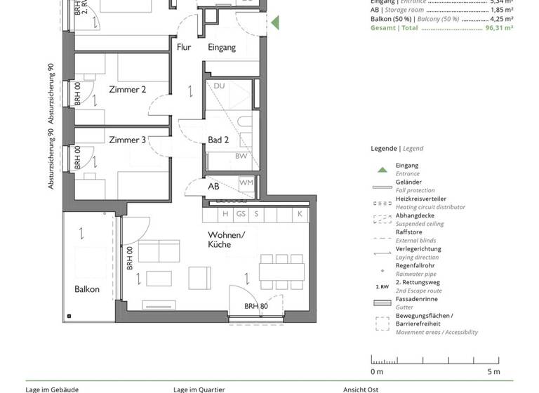 Wohnung zum Kauf 467.000 € 4 Zimmer 96,3 m² 1. Geschoss Granitweg 17 Naunhof 04683