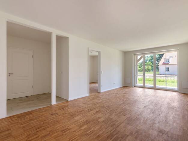 Wohnung zur Miete - Erstbezug 1.350 € 3 Zimmer 76 m² EG Unterweikertshofen Erdweg 85253
