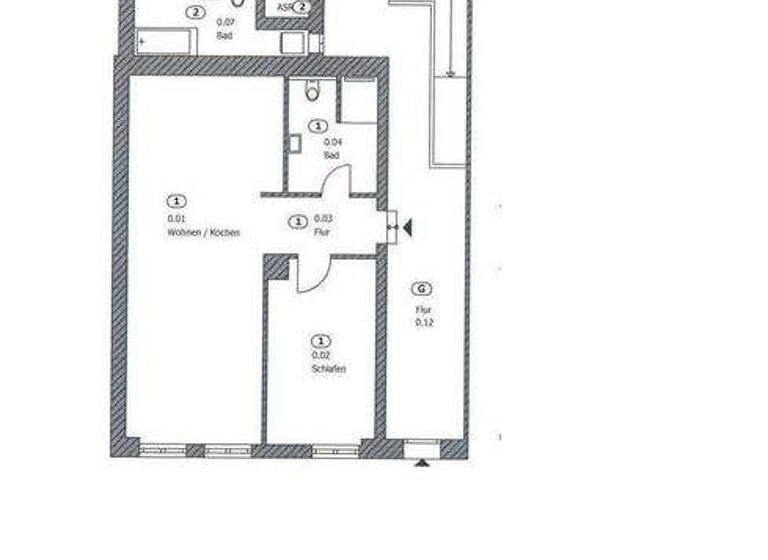 Wohnung zur Miete 650 € 3 Zimmer 75 m² frei ab sofort Amtsgerichtsstr. 4 Ruhrort Duisburg 47119
